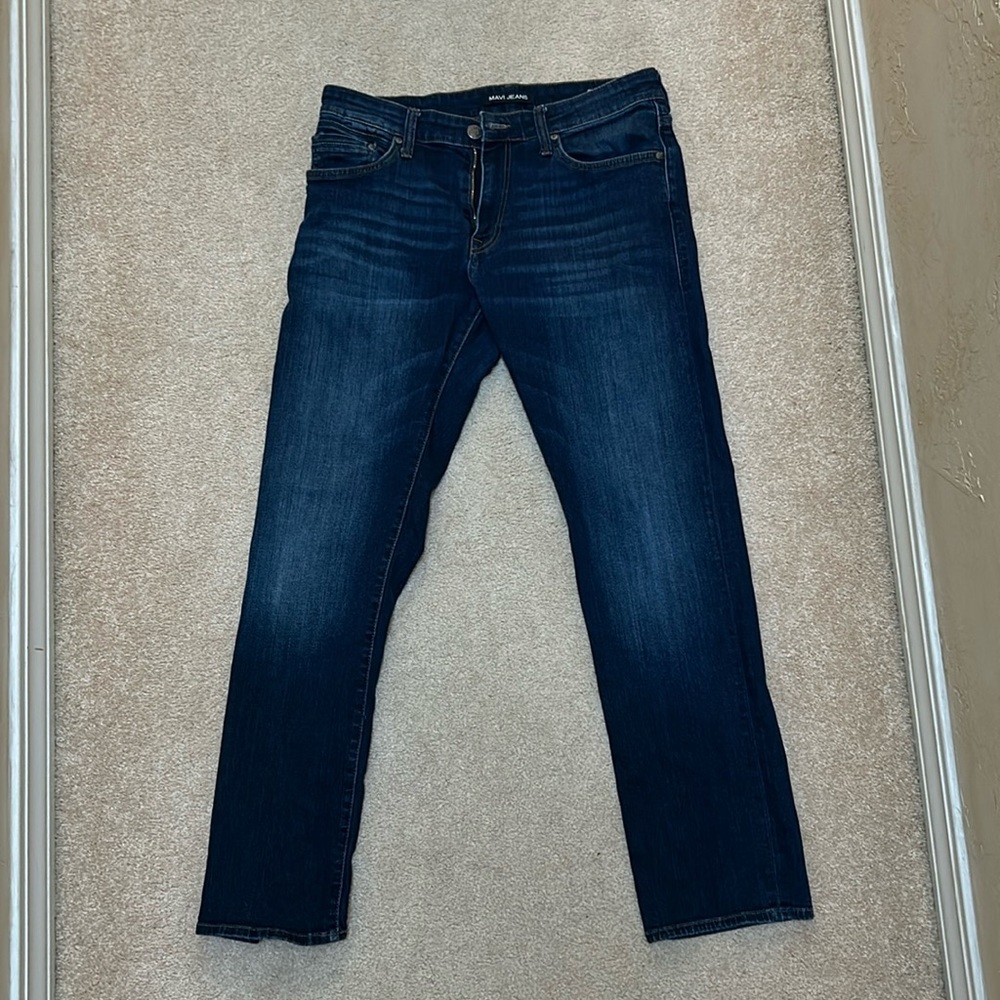 Men’s Mavi stretch straight leg jeans. Size 32/32